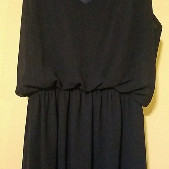 Tobi Dark Blue Double Spaghetti Strap Dress sz S - Picture 2 of 5
